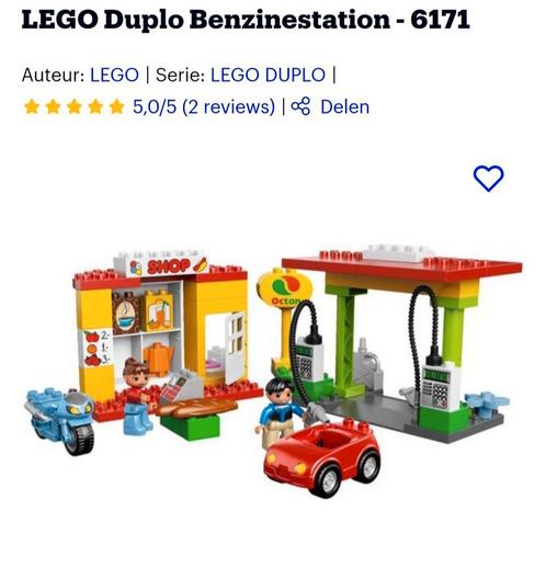 Duplo tankstation 6171, Kinderen en Baby's, Speelgoed | Duplo en Lego, Gebruikt, Duplo, Ophalen of Verzenden