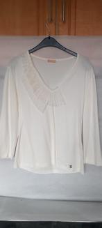 Ecru en zwarte blouse, Ophalen of Verzenden, Zo goed als nieuw