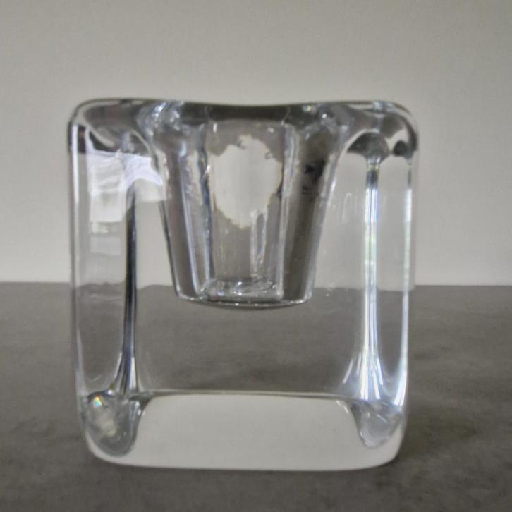 Kosta Boda "Ice Cube" votief kaarsenhouder, Antiek en Kunst, Kunst | Designobjecten, Ophalen of Verzenden