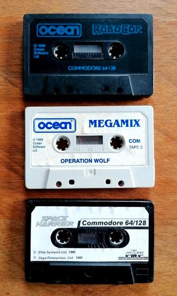 3 C64-gamecassettes