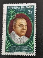 Madagascar 1965 - President Tsiranana, Ophalen of Verzenden, Overige landen, Gestempeld