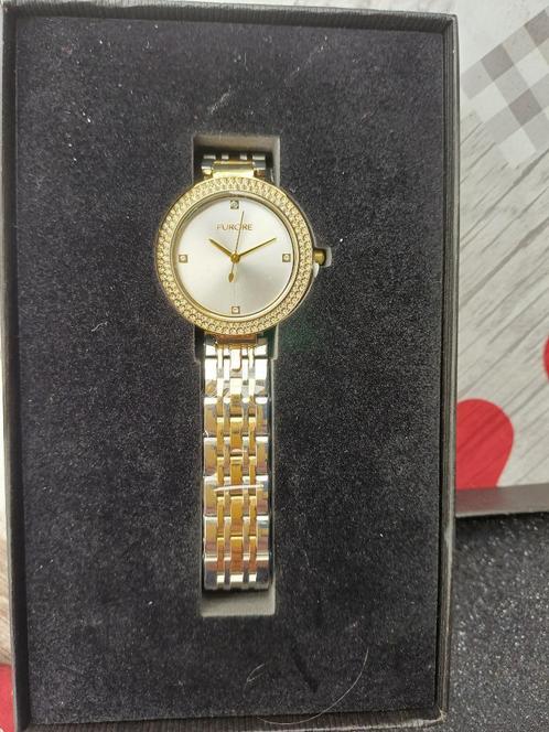 FUROREFU 102 dameshorloge van goudstaal, Handtassen en Accessoires, Horloges | Dames, Nieuw, Polshorloge, Overige merken, Goud