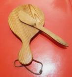 Petite planche en bois pour beurre avec couteau à beurre, Enlèvement ou Envoi, Utilisé