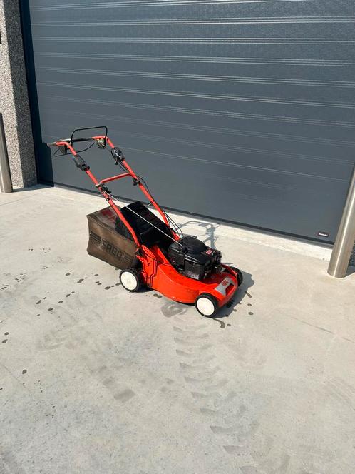 Sabo benzine grasmaaier, Tuin en Terras, Grasmaaiers, Gebruikt, Benzine-grasmaaier, 50 cm of meer, Cirkelmaaier, Opvangzak, Versnellingen