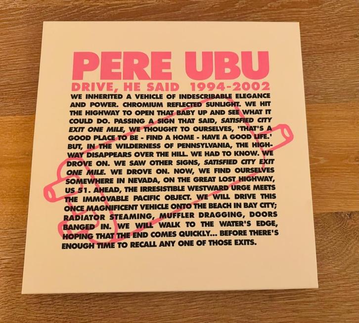 PERE UBU - DRIVE, HE SAID (1994-2002), Cd's en Dvd's, Vinyl | Rock, Zo goed als nieuw, Alternative, 12 inch, Ophalen of Verzenden