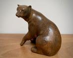 Ours Assis Art Déco 1940 en bronze signé Pierre Chenet, Enlèvement ou Envoi, Bronze