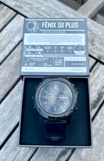 Garmin fenix 5x plus, Handtassen en Accessoires, Sporthorloges, Gebruikt, Zwart, Garmin, Ophalen of Verzenden