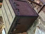 Oude houten koffer, Antiek en Kunst, Ophalen of Verzenden