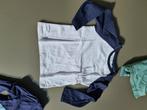wit t-shirt, longsleef met blauwe mouwen, CA, 104, Enfants & Bébés, Vêtements enfant | Taille 98, Comme neuf, Enlèvement