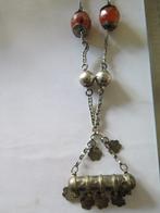 etnische ketting, Handtassen en Accessoires, Kettingen, Gebruikt, Oranje, Ophalen of Verzenden, Steen of Mineraal