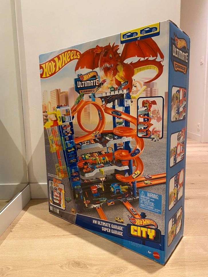 Hot Wheels Ultimate Garage, Kinderen en Baby's, Speelgoed | Racebanen, Nieuw, Racebaan, Handmatig, Hot Wheels, Met looping, Ophalen