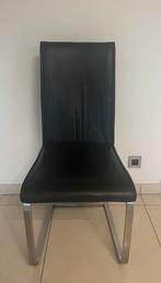 Ensemble design de 6 chaises de salle à manger noires, Comme neuf, Enlèvement, Cinq, Six Chaises ou plus, Cuir