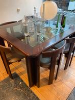 Vintage Luighi Vaghi tafel + 5 stoelen design, Ophalen, Gebruikt