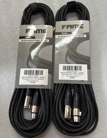 Cables micro XLR 3 10m, Musique & Instruments, Enlèvement ou Envoi, Neuf, Micro