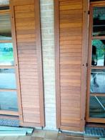 houten luiken, Bricolage & Construction, Comme neuf, Autres types, Moins de 80 cm, Bois
