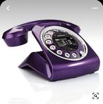 Téléphone fixe vintage violet, Télécoms, Comme neuf