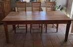 Table  paysanne Teck, Huis en Inrichting, Tafels | Eettafels, Ophalen, Gebruikt, Teakhout, Vijf personen of meer