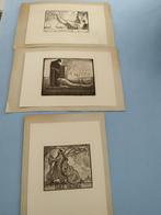 3 gravures d'Henri Quittelier, Enlèvement ou Envoi