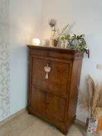 Secretaresse en dressoir met spiegel, marmeren tabletten, Antiek en Kunst, Ophalen