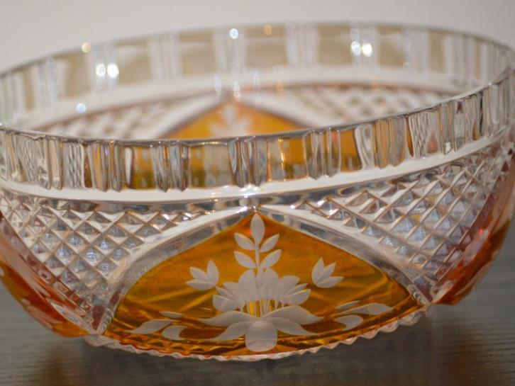 Pools Kristallen BOWL van het huis "Julia" / in prima staat, Antiek en Kunst, Antiek | Glaswerk en Kristal, Ophalen of Verzenden