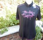(10) -tee shirt sport femme t.L noir mauve - neuf - crivit -, Kleding | Dames, Sportkleding, Maat 38/40 (M), Zwart, Nieuw, Ophalen of Verzenden