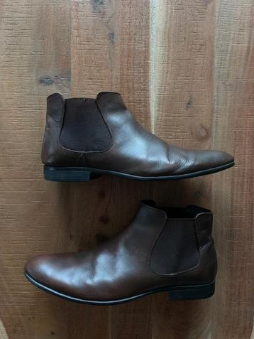 Bruine lederen herenschoenen maat 44 beschikbaar voor biedingen