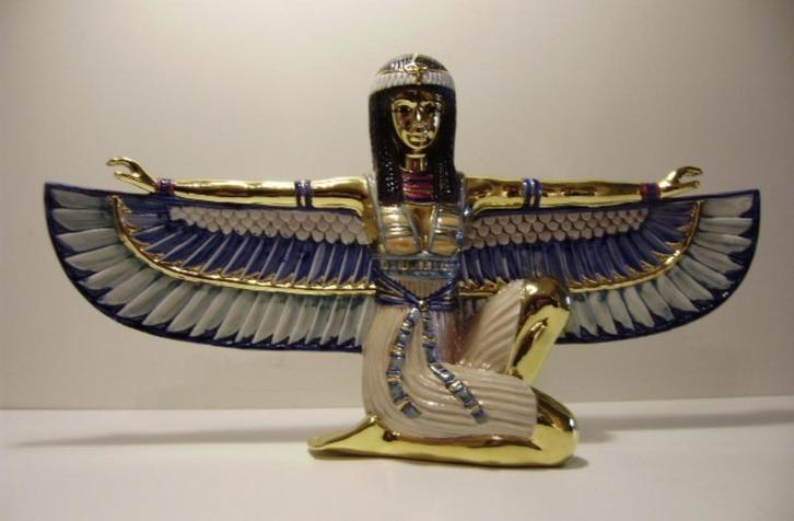 EDOARTO TASCA ITALY PORCELAIN FIGURINE : EGYPTIAN WOMAN, Antiek en Kunst, Antiek | Porselein, Ophalen