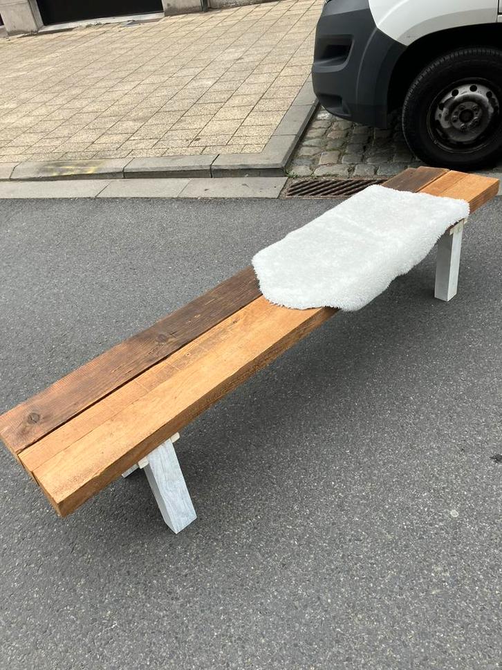 Bankjes op Maat, unieke afwerking en afmetingen!, Tuin en Terras, Tuinbanken, Zo goed als nieuw, Hout, Ophalen