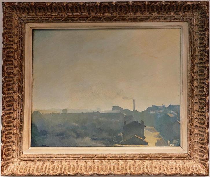 Tableau impressionniste signé, Antiek en Kunst, Kunst | Schilderijen | Klassiek, Ophalen