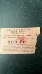 Ticket Waterschei Standard Luik 1/2 beker van België 81, Verzenden