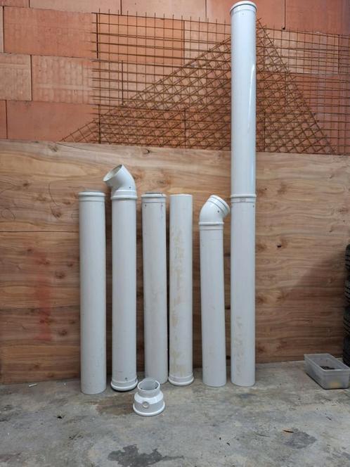 Concentrische buizen 125/80, Doe-het-zelf en Bouw, Chauffageketels en Boilers, Zo goed als nieuw, Ophalen