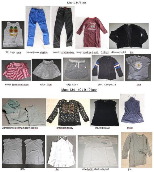meisjes kinderkledij maat 134 9 jaar en 134/140 9-10 jaar, Kinderen en Baby's, Kinderkleding | Maat 134, Zo goed als nieuw, Ophalen of Verzenden