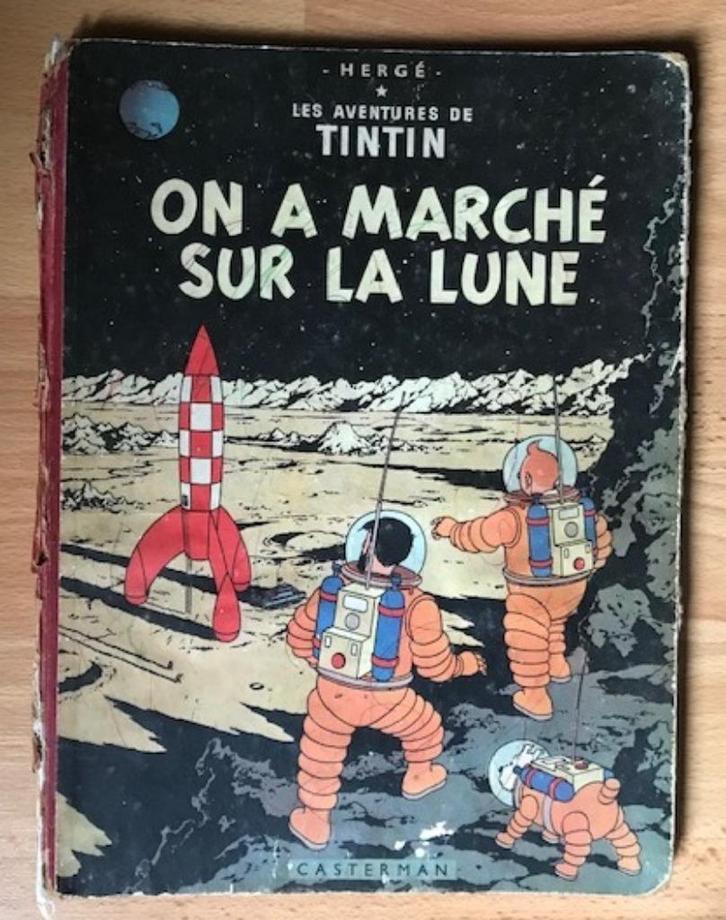 TINTIN - EO - ON A MARCHE SUR LA LUNE - HERGÉ, Livres, BD, Utilisé, Une BD, Enlèvement ou Envoi