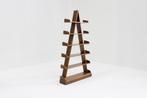 Vintage brutalist piramide boeken kast room divider, Ophalen, Met plank(en), Gebruikt, 50 tot 100 cm