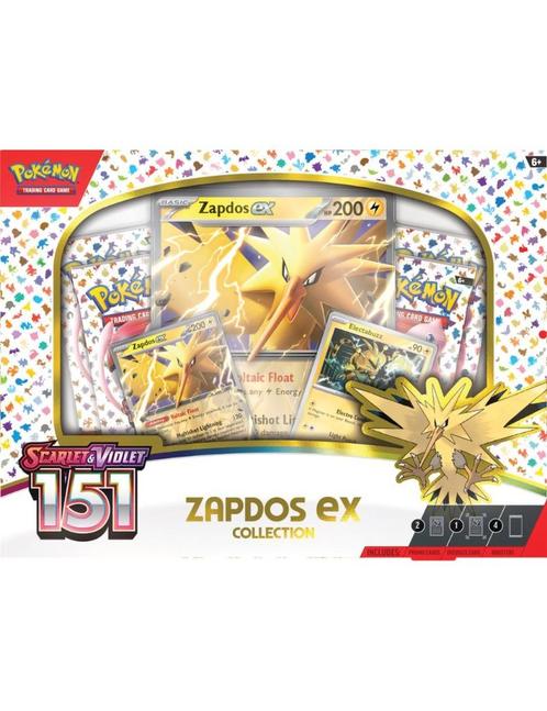 Pokemon Scarlet & Violet 151 Zapdos EX Box, Hobby en Vrije tijd, Verzamelkaartspellen | Pokémon, Nieuw, Overige typen, Foil, Verzenden