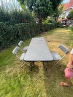Een tuintafel voor 8 personen, Ophalen, Gebruikt, Rechthoekig, Kunststof