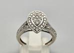 Gouden Vintage ring met diamanten Ca: 0.45. ct. 2024/436., Antiek en Kunst, Ophalen of Verzenden, Goud