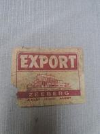 zeeberg aalst export bieretiket, Autres types, Utilisé, Envoi