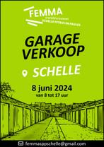GARAGEVERKOOP SCHELLE 8 JUNI 2024, Diversen, Rommelmarktspullen, Ophalen of Verzenden