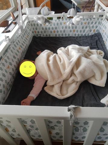 Babypark set (matras, omrander, boxkleed) - Bopita, Kinderen en Baby's, Ophalen, Gebruikt, Rechthoekig, In hoogte verstelbaar