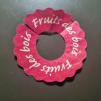 Collerette à verre Fruits des bois, Enlèvement ou Envoi, Utilisé, Autres types, Autres marques