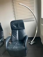 Led booglamp in matte inox, Ophalen, Metaal, Design modern, 150 tot 200 cm