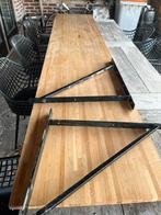 Bureau plank eiken, Huis en Inrichting, Ophalen, Gebruikt, Bureau