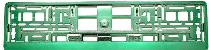 Support-plaque immatriculation vert, Autos : Divers, Supports de plaque d'immatriculation, Neuf, Enlèvement ou Envoi