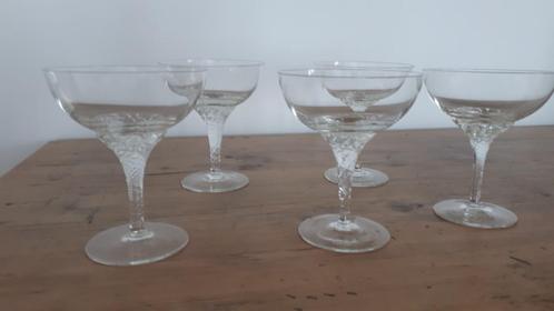 Verres à champagne en cristal, Collections, Verres & Petits Verres, Utilisé, Autres types, Enlèvement