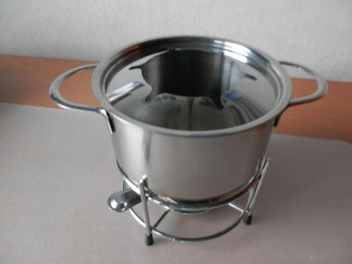 fonduestel voor 6 personen en 6 nieuwe fonduevorkjes, Elektronische apparatuur, Fonduesets, Zo goed als nieuw, Fondueset, Brander