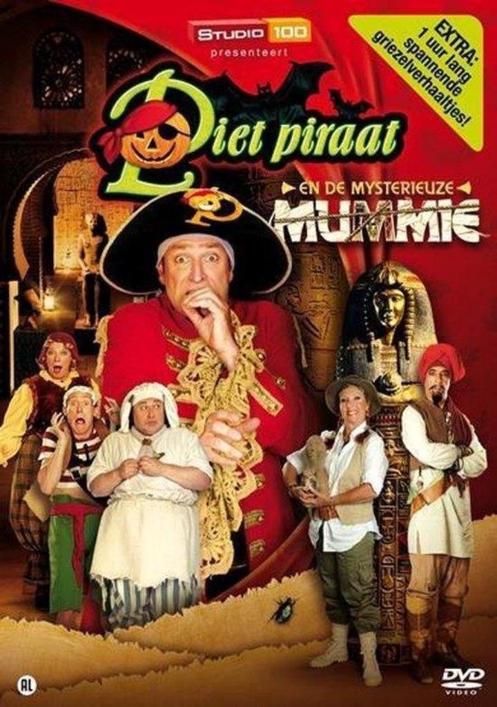 Studio 100 dvd - Piet Piraat en de mysterieuze mummie, Cd's en Dvd's, Dvd's | Kinderen en Jeugd, Avontuur, Ophalen of Verzenden