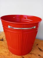 poubelle métallique rouge, Comme neuf, Enlèvement, Moins de 50 cm, 10 à 20 litres