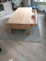 Salontafel in massief eik, Ophalen, 100 tot 150 cm, Eikenhout, 50 tot 100 cm