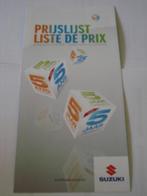 Liste de prix Suzuki 08/2008 Brochure Catalogue Prospekt, Autres marques, Envoi, Neuf